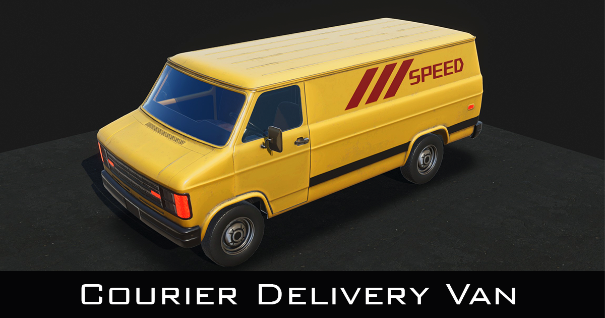 Courier Delivery Van | 3D Vehicles | Unity Asset Store