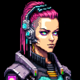 Pixel Art Cyberpunk Portaits