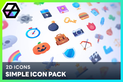 2D Icons - Simple Icon Pack