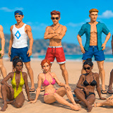 LowPoly Beach Characters