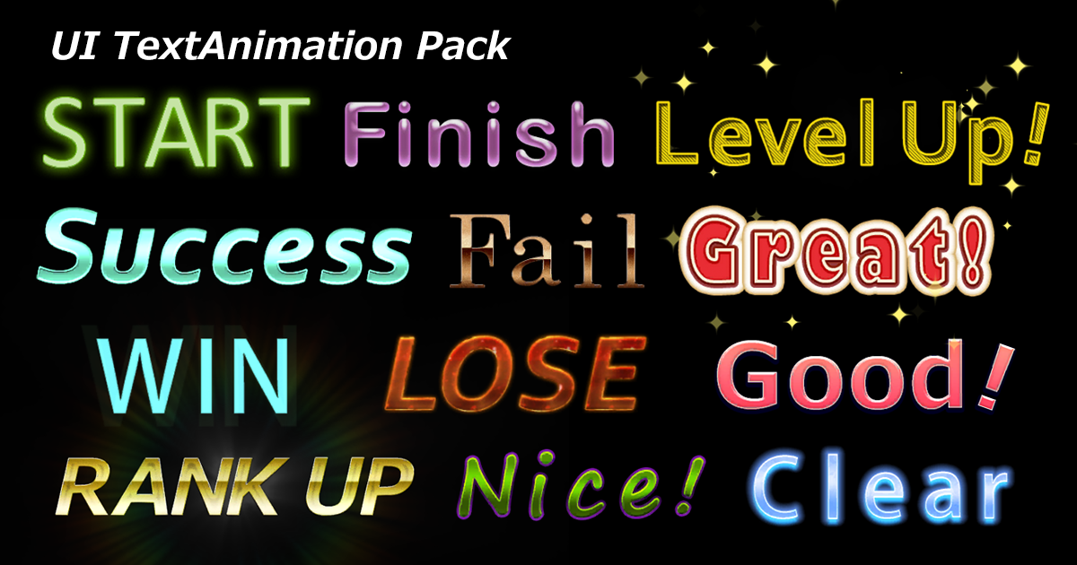 UI TextAnimation Pack | 3D Animations | Unity Asset Store