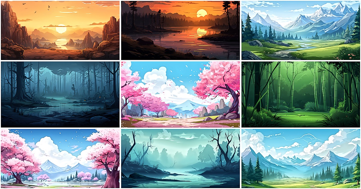 BACKGROUND - Fantasy Nature 2 | 2D Environments | Unity Asset Store