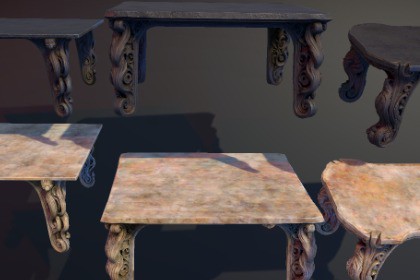 4 Dark Fantasy Gothic Tables