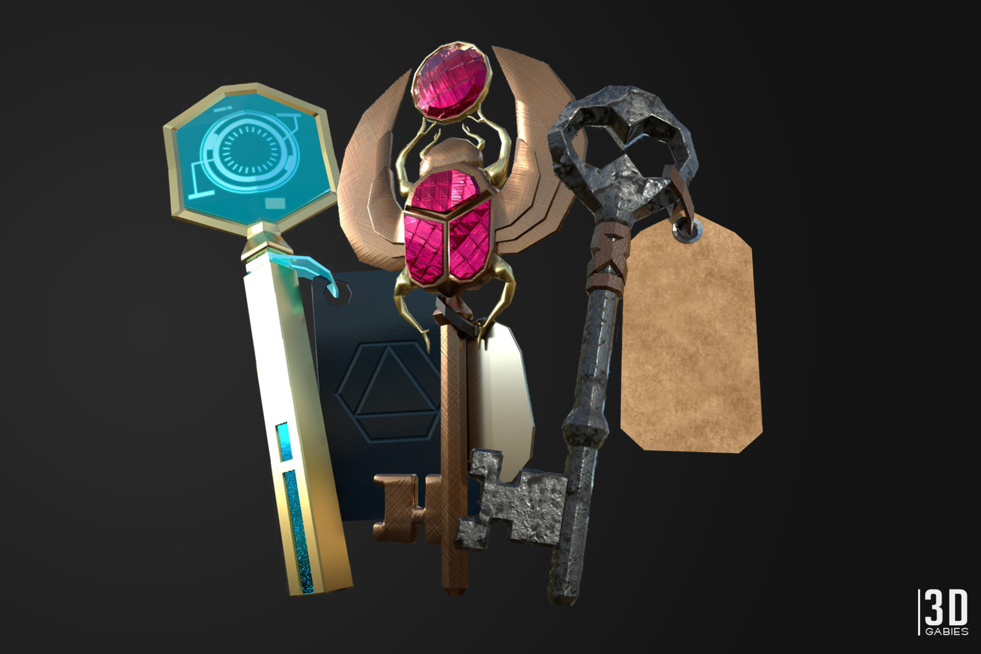 Thematic Keys | 3D Props | Unity Asset Store