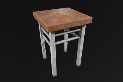Old Industrial Stool