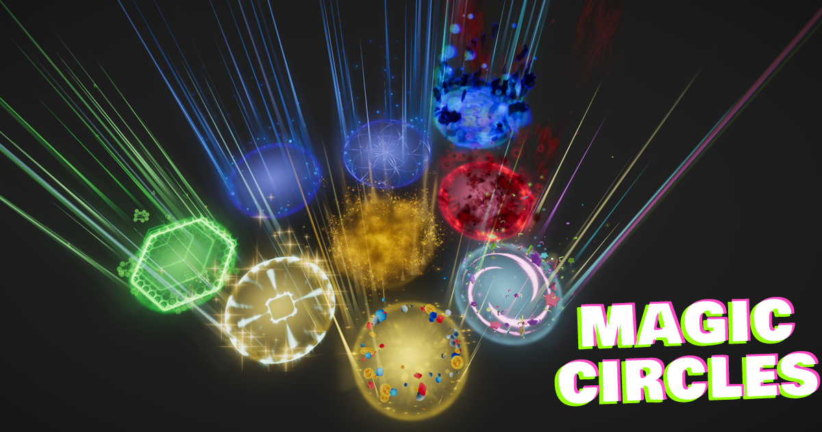 Spell Circle Examples Stylized Magic Circles VFX | Spells | Unity Asset Store