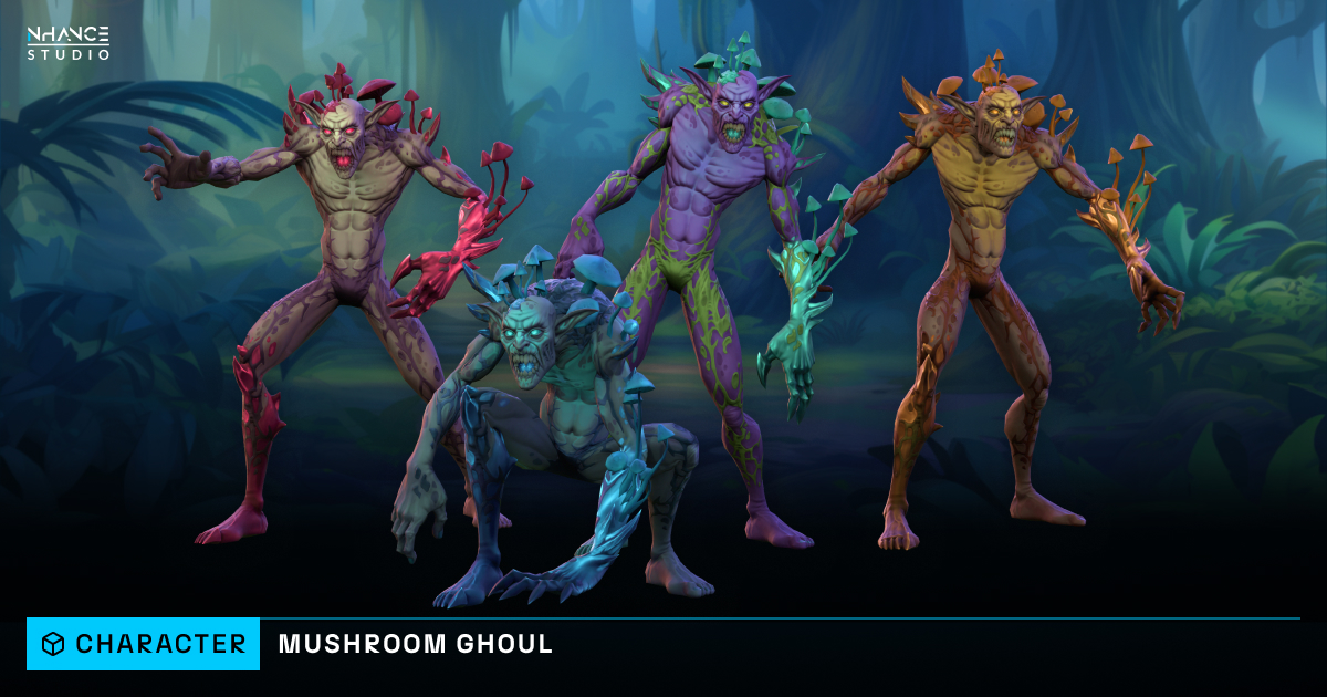 Stylized Mushroom Ghoul | 캐릭터 | Unity Asset Store