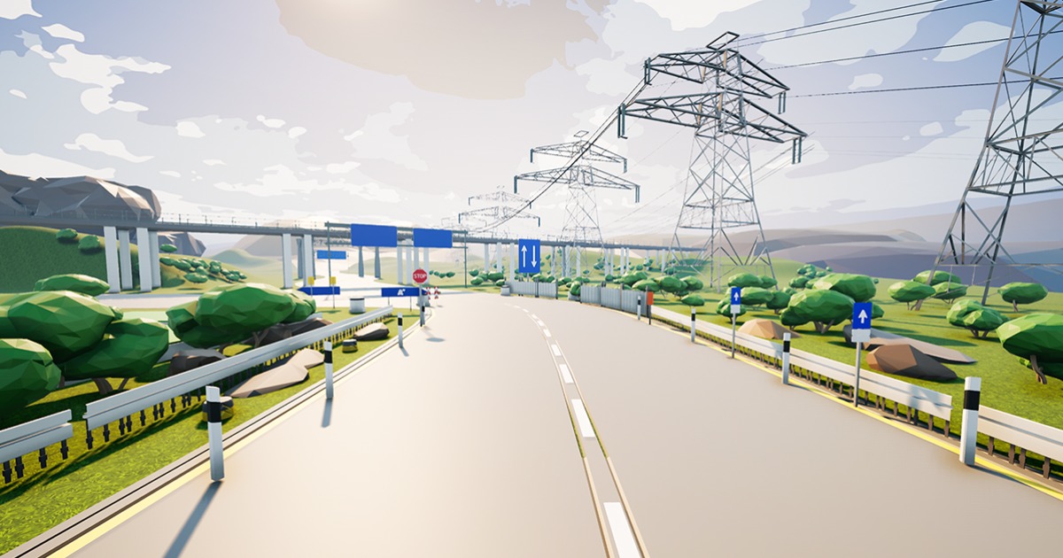 Highway Environment (Low Poly) | 3D | Unity Asset Store