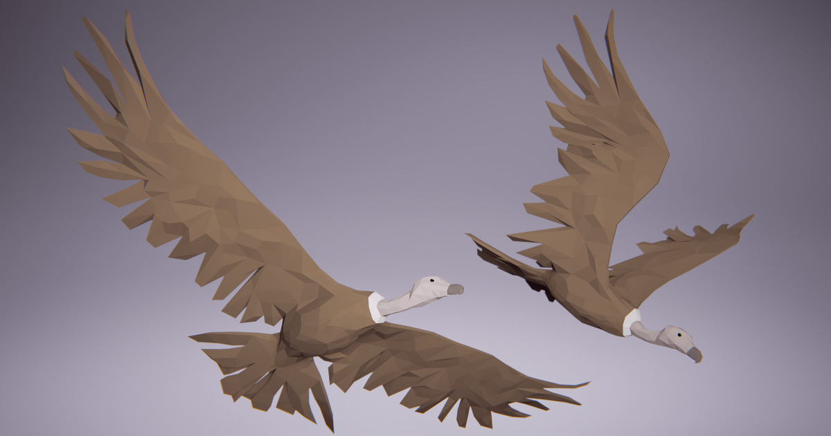 Low Poly Bird: Vulture | Characters | Unity Asset Store