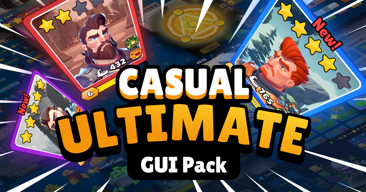 Casual Ultimate GUI Pack | 2D GUI | Unity Asset Store