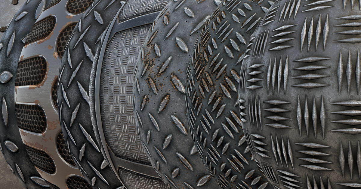 Traction Plates & Catwalks Material Pack by GameTextures | 2D Textures ...