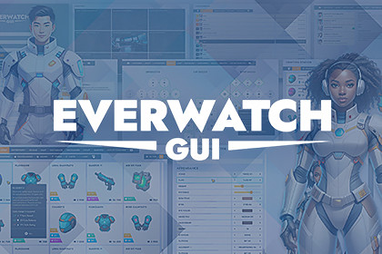 Everwatch GUI - Sci-Fi Complete Game UI Pack + sources