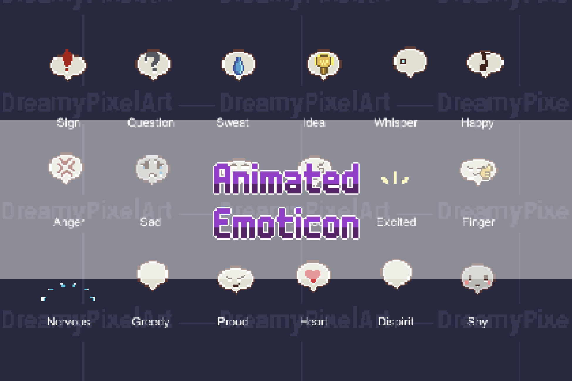 PixelArt Animated Emoticon | 2D 角色 | Unity Asset Store
