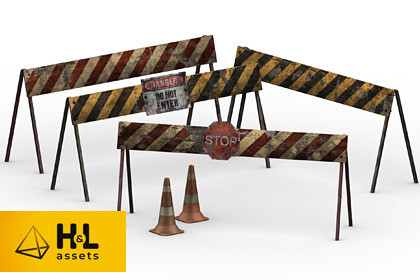 Traffic cones and barriers