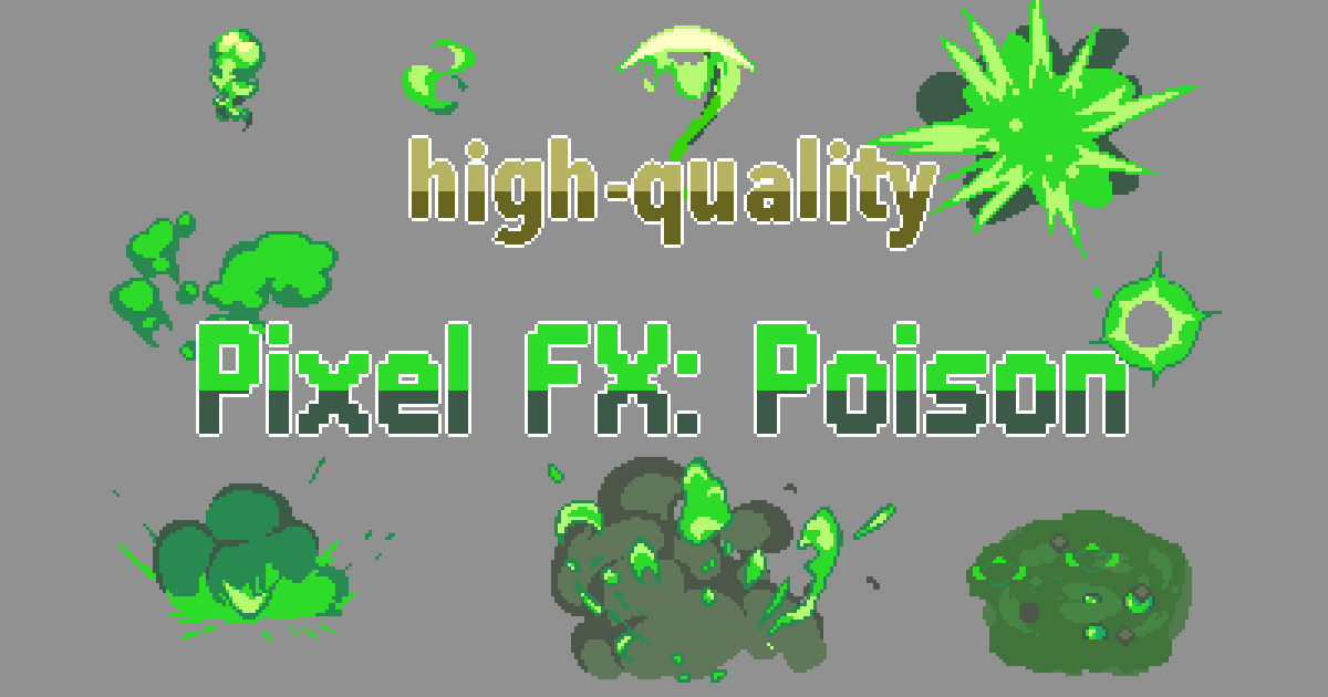 Pixel-Art Effect : Poison | 2D Textures & Materials | Unity Asset Store