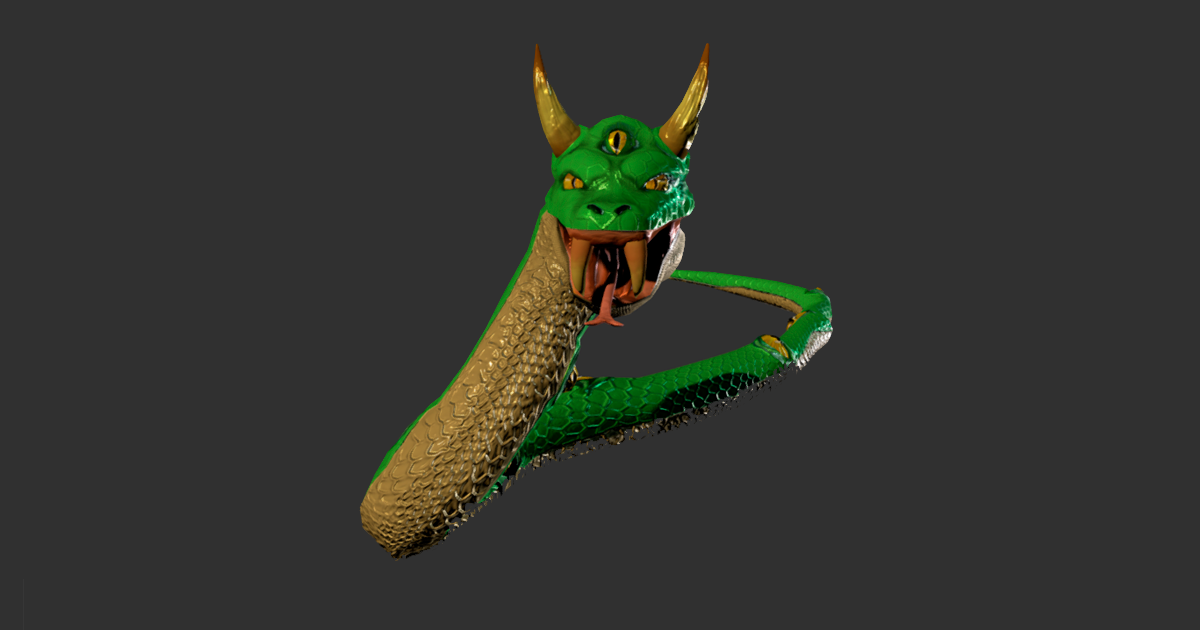 Unity Store Snake Animated Fantasy Snake | 3D 생물 | Unity Asset Store
