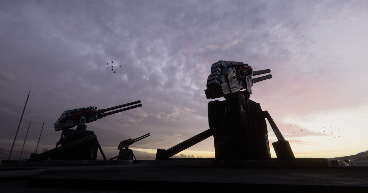 High-Poly Sci fi Gun Turrets | 3D Guns | Unity Asset Store