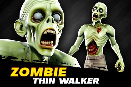 Stylized Zombie Thin Walker
