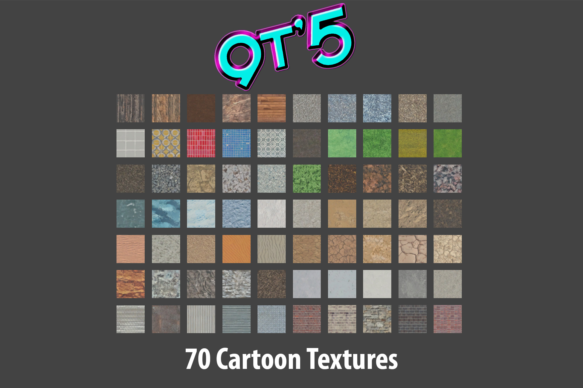 9t5 Cartoon Textures Pack 1 | 2D Textures & Materials | Unity Asset Store