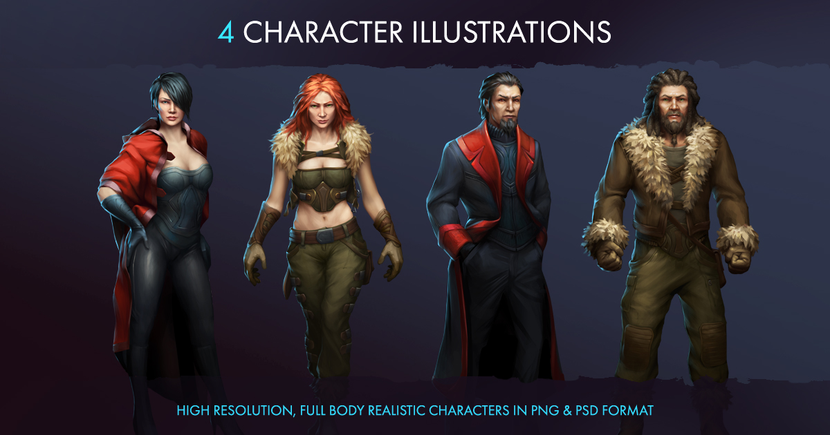 Character Illustrations | 2D Characters | Unity Asset Store