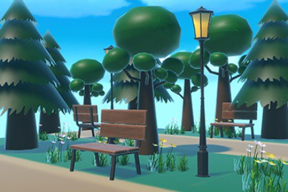 MAR – Low Poly Park Environment (URP)