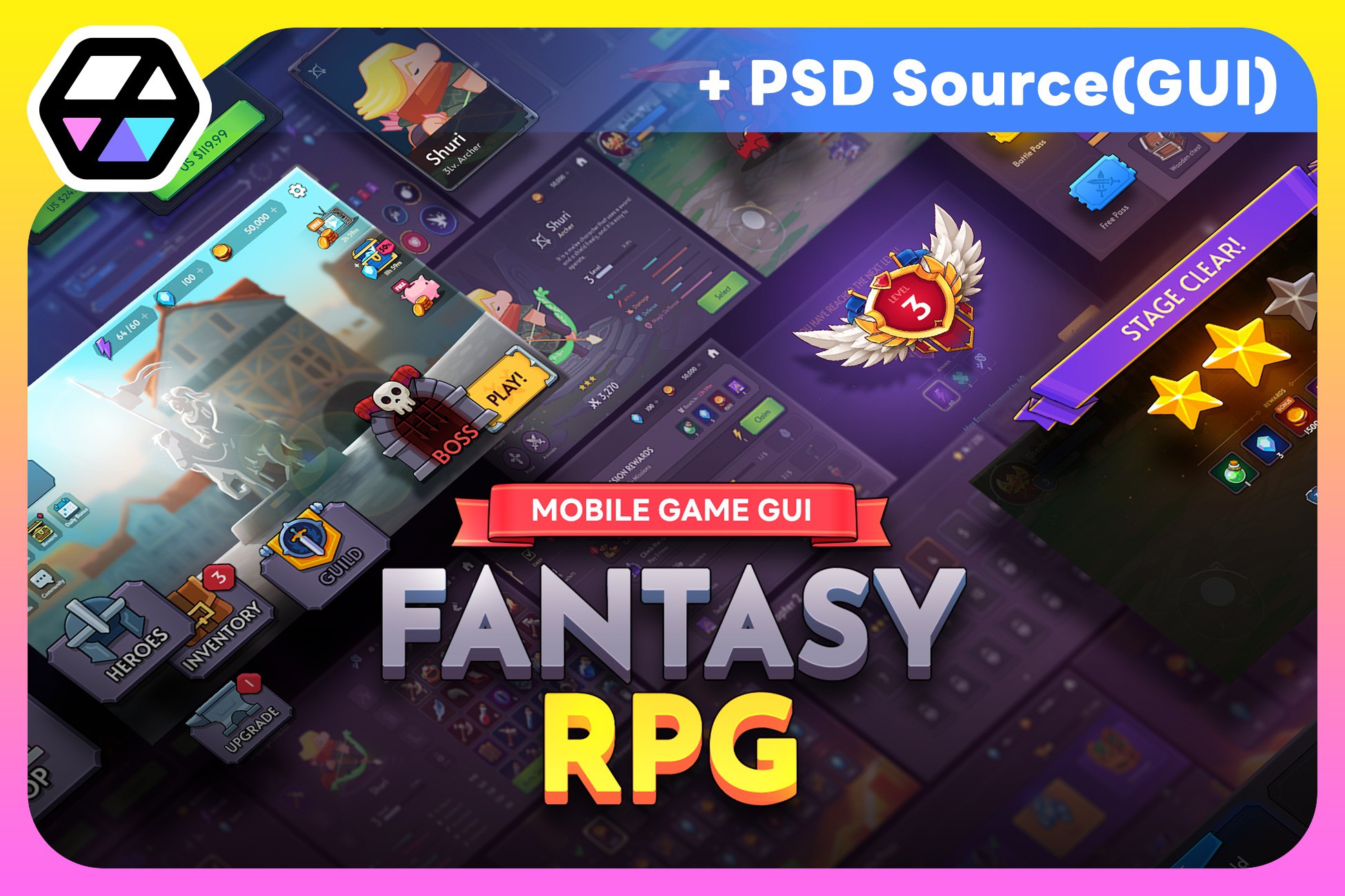 GUI Pro - Fantasy RPG(+PSD) | 2D GUI | Unity Asset Store