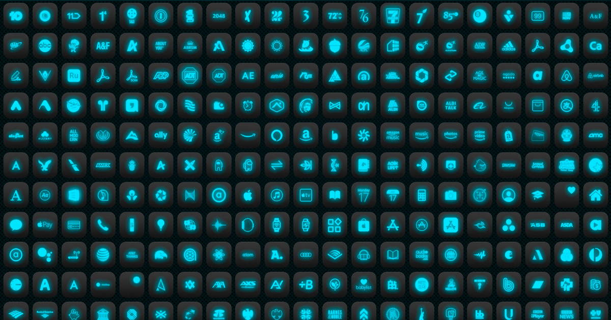 Neon Glow Icons Filled | 2D Icons | Unity Asset Store