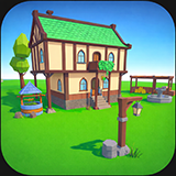 Low Poly Town Construction Kit | Modular House And Props