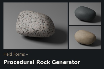 Field Forms – Procedural Rock Generator for Blender Assets