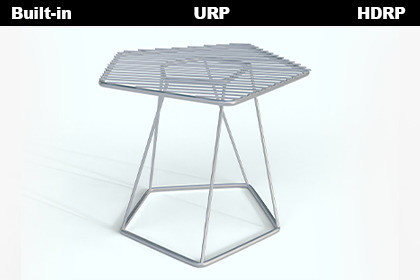 Industrial Metal Slatted Accent Table Component