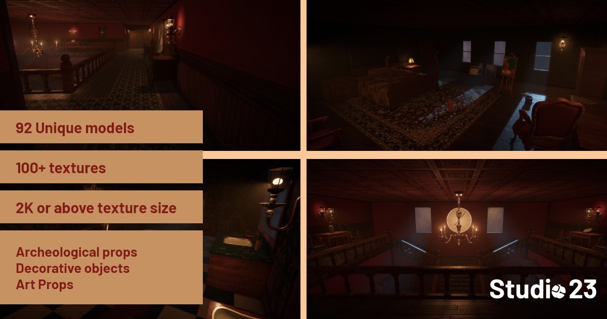 Game Assets 23 - Westwood Manor | 3D Interior | Unity Asset Store
