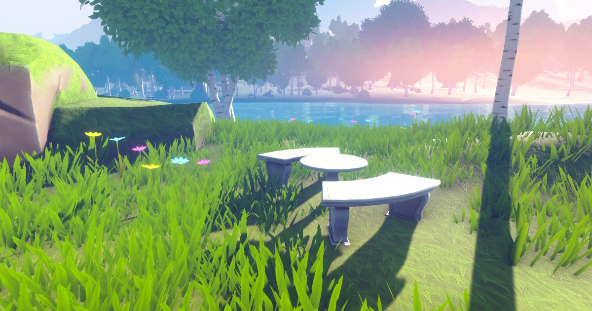 Unity Bench Stylized Stone Table and Benches | 3D Props | Unity Asset Store