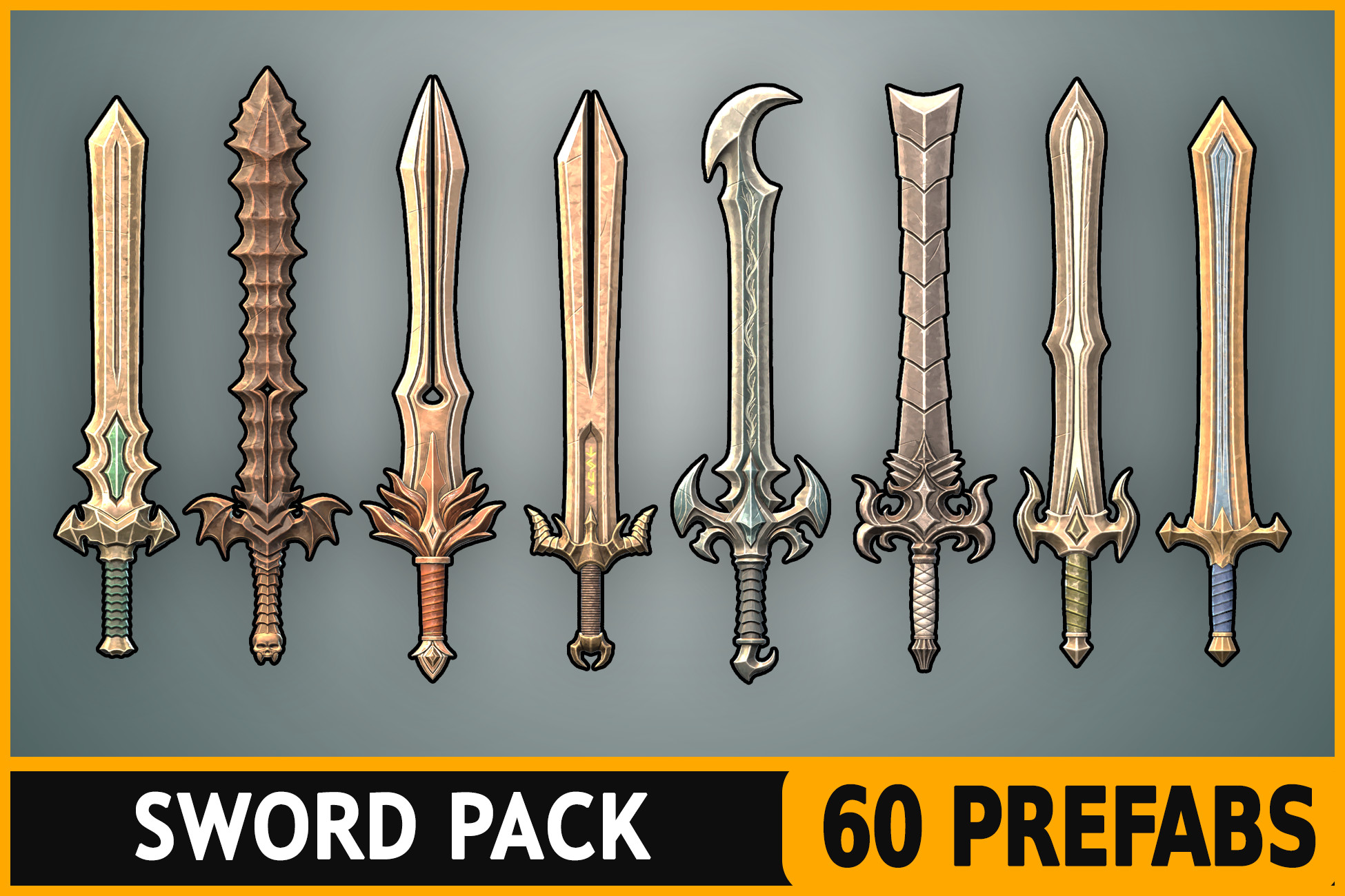 Styleize Sword Stylized Swords - Fantasy RPG Weapons | 3D Weapons | Unity Asset Store