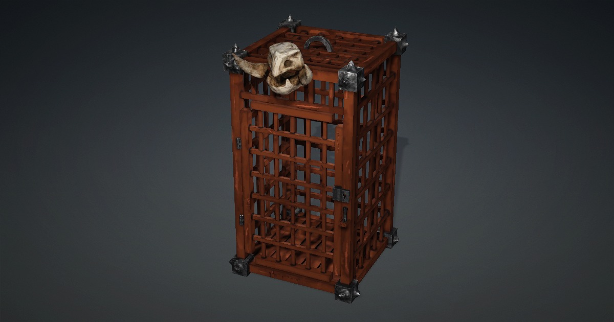 Caged Monster Prison Monster Cage | 3D 소품 | Unity Asset Store