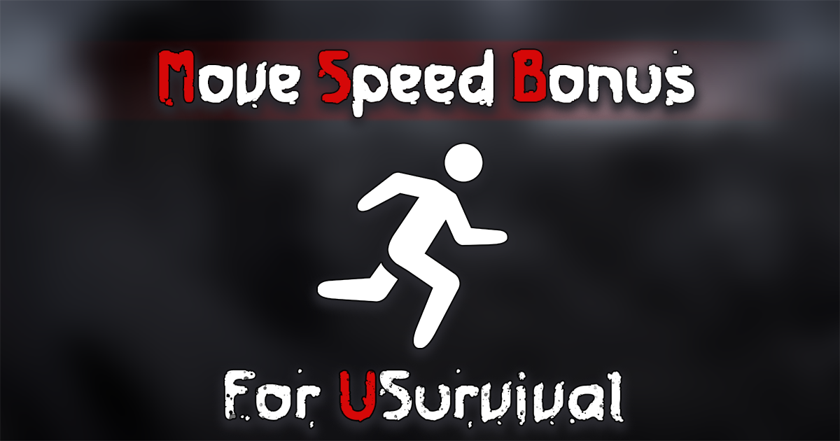 Move Speed for uSurvival | Integration | Unity Asset Store