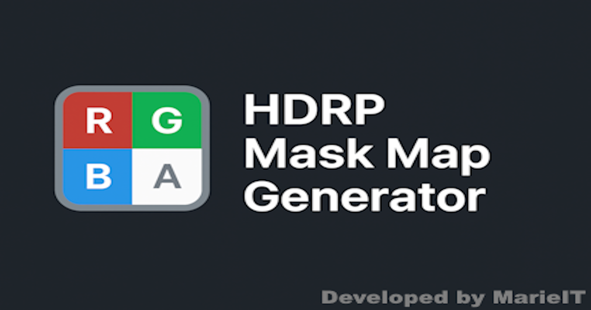 Unity Mask Map Example HDRP Mask Map Generator | Utilities Tools | Unity Asset Store