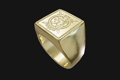Gold Signet Ring - Game-Ready 3D Model
