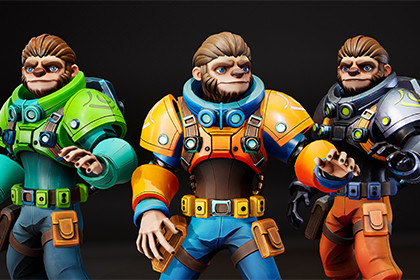 Stylized Sloth Engineer 01