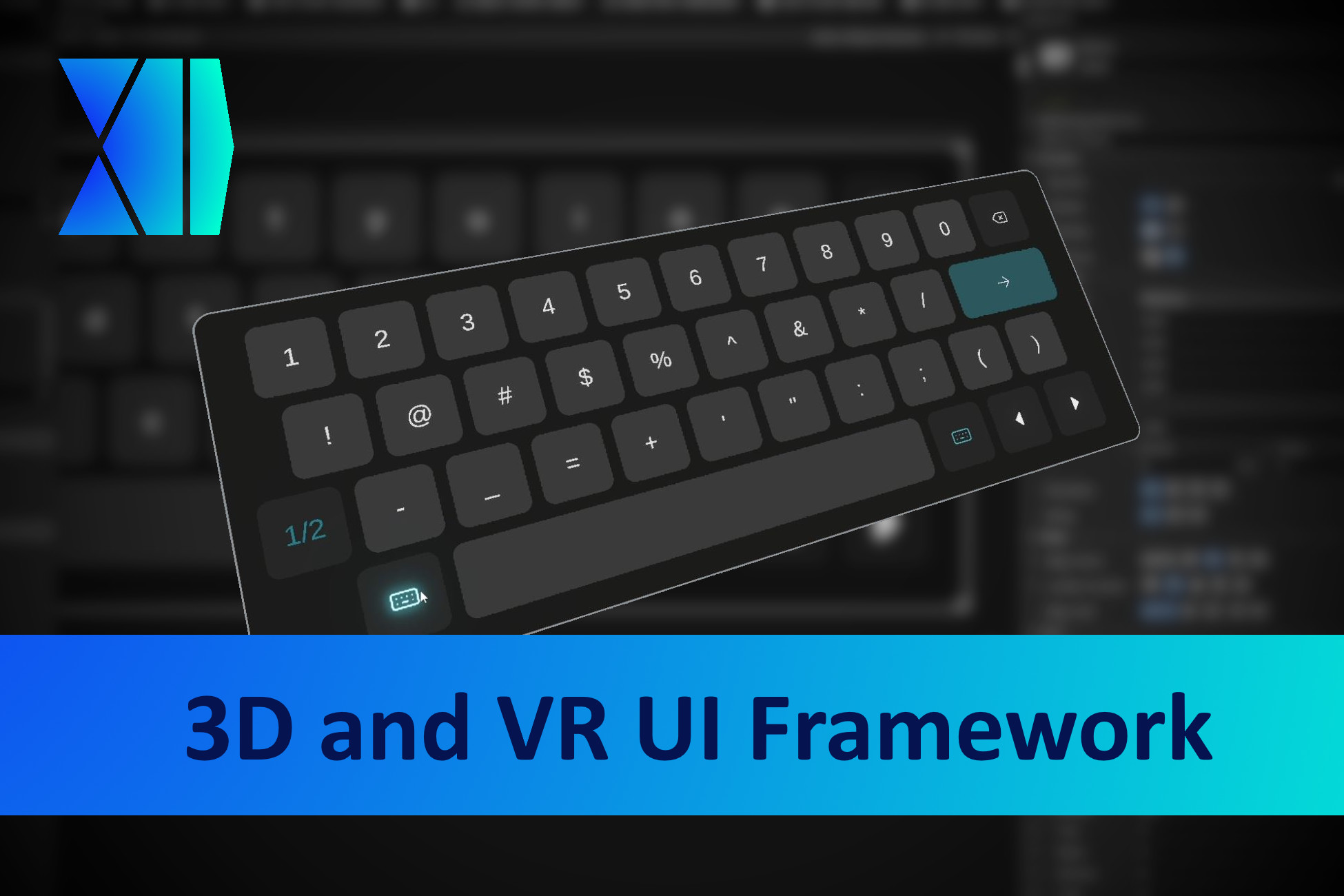 XI - 3D and VR UI Framework | GUI Tools | Unity Asset Store