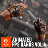 Animated FPS Hands Vol.4