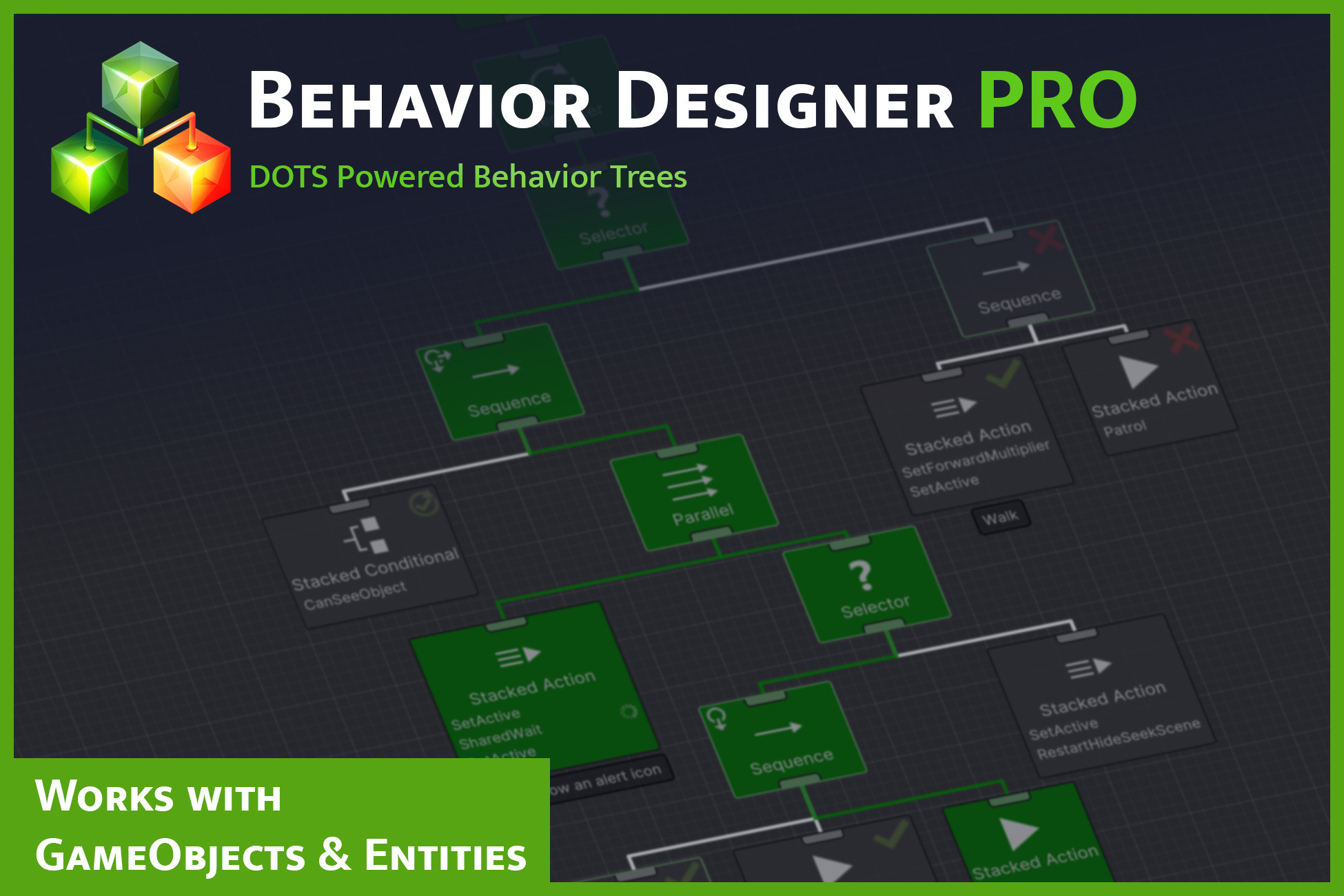 Behavior Designer Pro - DOTS Powered Behavior Trees | Visual Scripting ...
