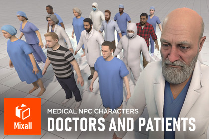 Doctors and Patients - Medical NPC Characters