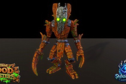 Stylized Wood Monster Pack 1 – Reaper Variant (Animated, LOD, Skins)