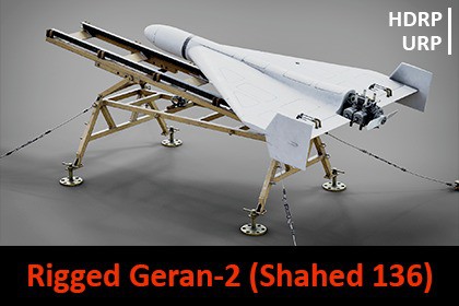 Drone Geran-2 (Shahed 136) UAV Rigged