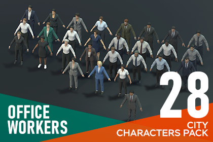 Office workers - city characters pack