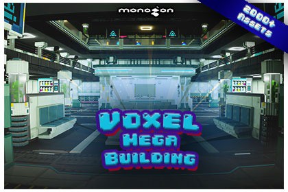 Voxel Mega-Building - 3D pixel art - monogon