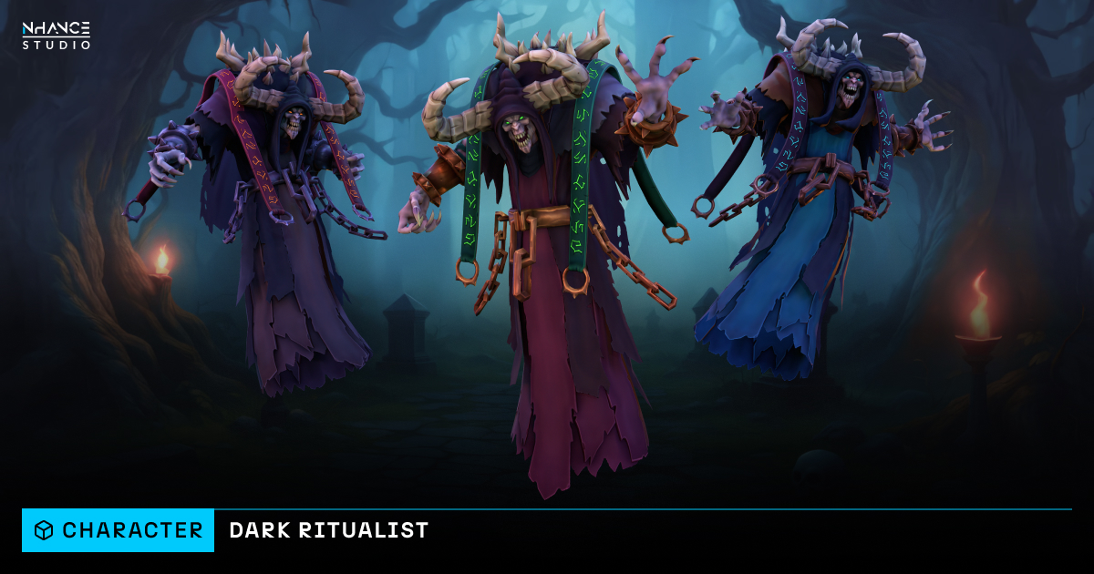 Stylized Dark Ritualist | Characters | Unity Asset Store