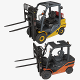 Forklift Truck 02 and 03 URP HDRP Textures