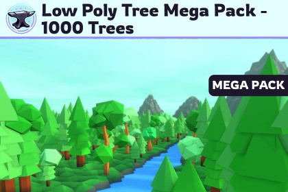 Low Poly Tree Mega Pack - 1000 Trees