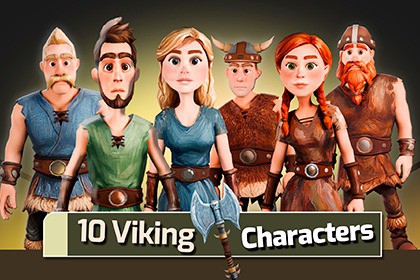Stylized Viking Character Collection 1